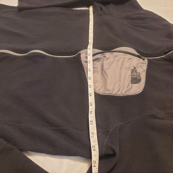 The North Face Teddy Fleece Jacket Mens Size XL Black Full Zip Outdoor Hiking - Picture 5 of 8